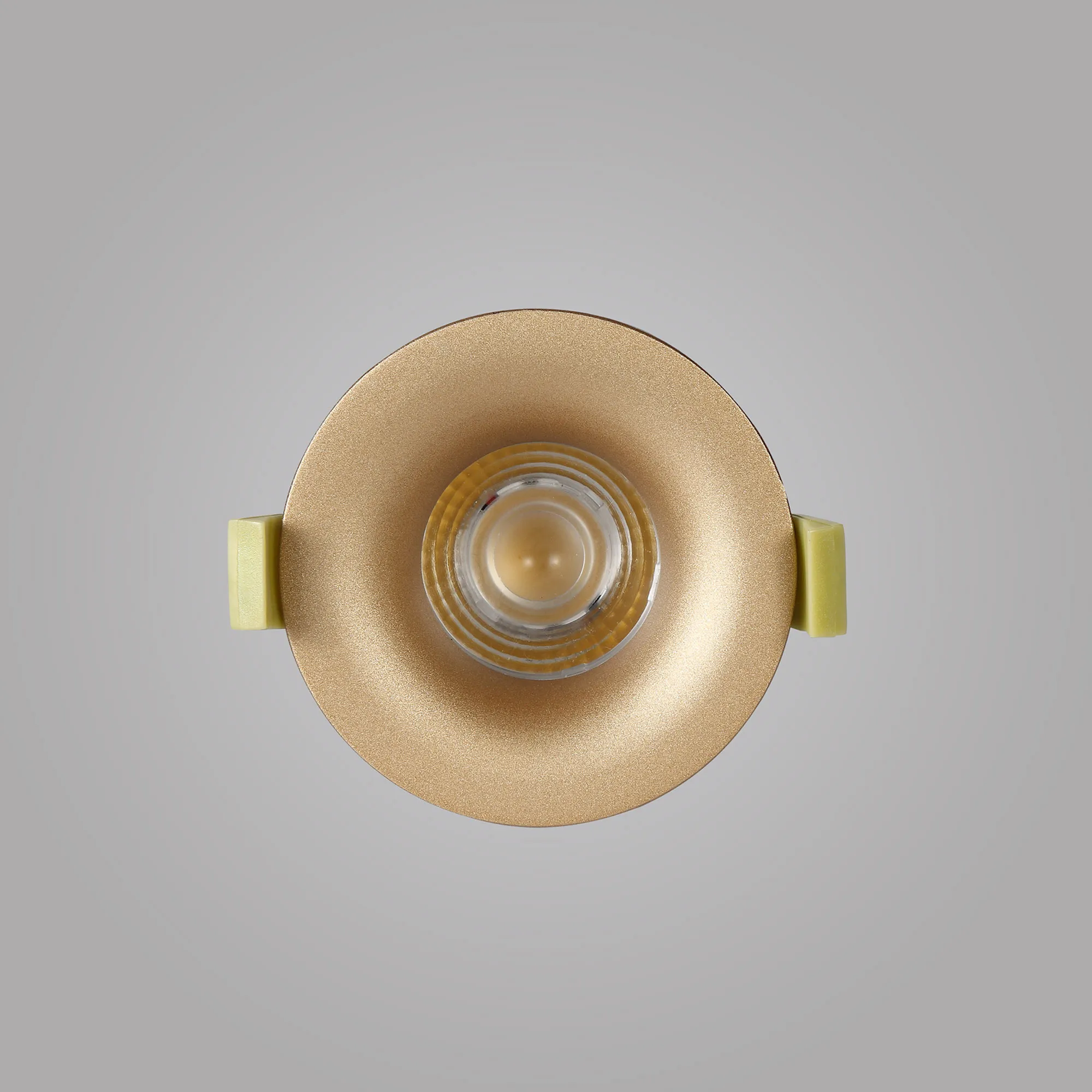 Bruve 10 Tridonic Powered 10W 2700K 710lm 36° CRI>90 LED Engine Champagne Gold Fixed Round Recessed Downlight, Inner Glass cover, IP65 DM200801  Dlux Bruve 10 IP65